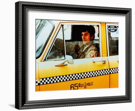 Taxi Driver, Robert De Niro, 1976-null-Framed Photo