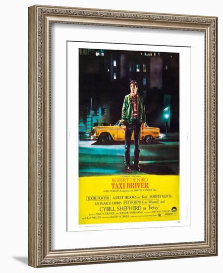 Taxi Driver, Robert De Niro, 1976-null-Framed Art Print