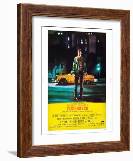 Taxi Driver, Robert De Niro, 1976-null-Framed Art Print