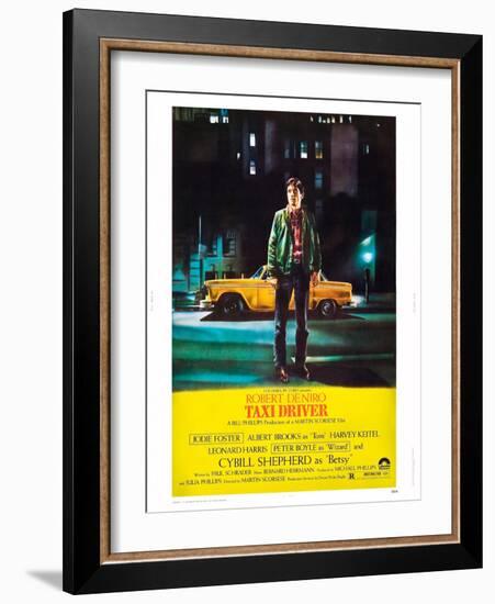 Taxi Driver, Robert De Niro, 1976-null-Framed Art Print