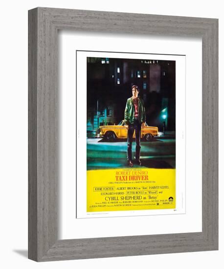 Taxi Driver, Robert De Niro, 1976-null-Framed Premium Giclee Print