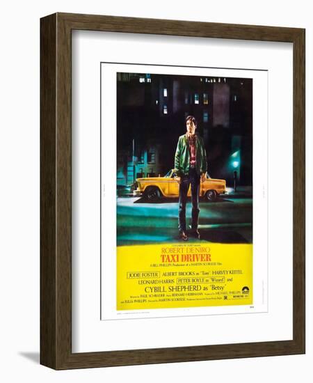 Taxi Driver, Robert De Niro, 1976-null-Framed Premium Giclee Print