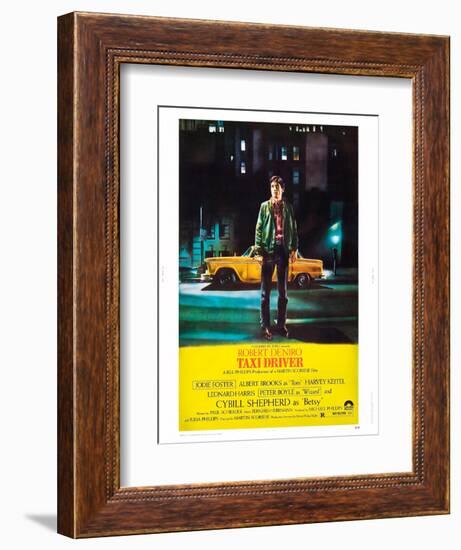 Taxi Driver, Robert De Niro, 1976-null-Framed Premium Giclee Print