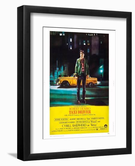 Taxi Driver, Robert De Niro, 1976-null-Framed Premium Giclee Print