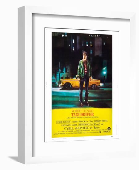 Taxi Driver, Robert De Niro, 1976-null-Framed Premium Giclee Print