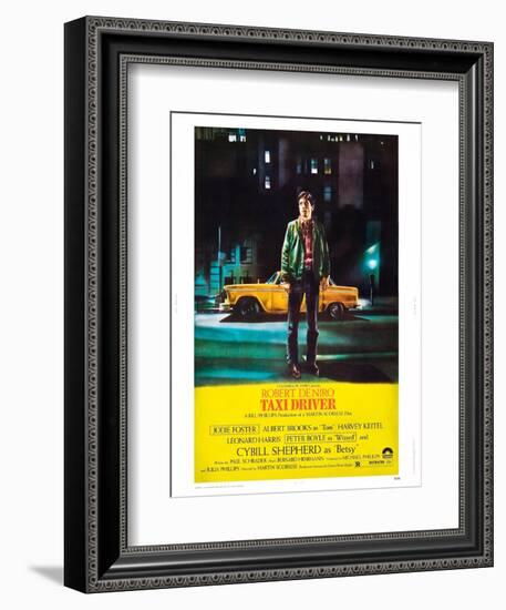 Taxi Driver, Robert De Niro, 1976-null-Framed Premium Giclee Print