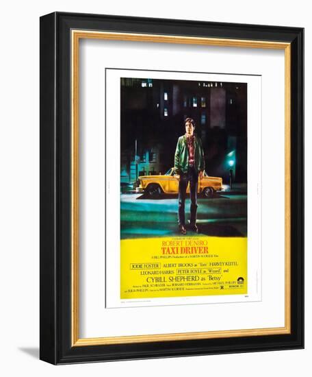 Taxi Driver, Robert De Niro, 1976-null-Framed Premium Giclee Print