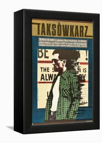 Taxi Driver, Robert De Niro on Polish Poster Art, 1976-null-Framed Stretched Canvas