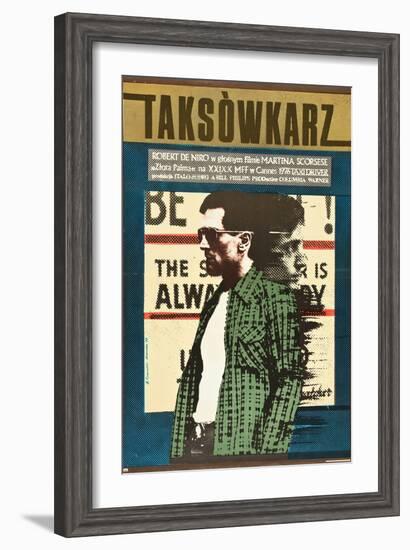 Taxi Driver, Robert De Niro on Polish Poster Art, 1976-null-Framed Art Print