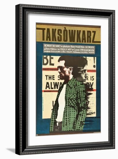 Taxi Driver, Robert De Niro on Polish Poster Art, 1976-null-Framed Art Print