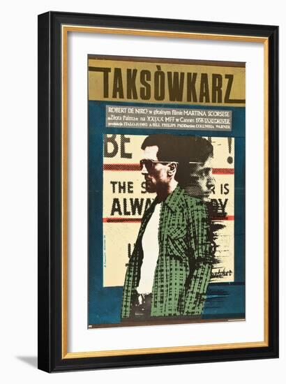 Taxi Driver, Robert De Niro on Polish Poster Art, 1976-null-Framed Premium Giclee Print