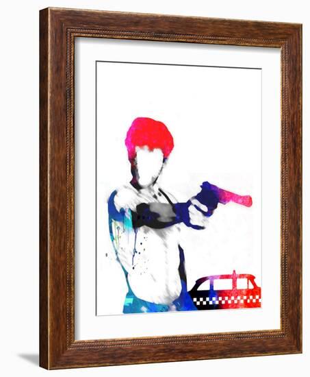 Taxi Driver Watercolor-Lora Feldman-Framed Art Print