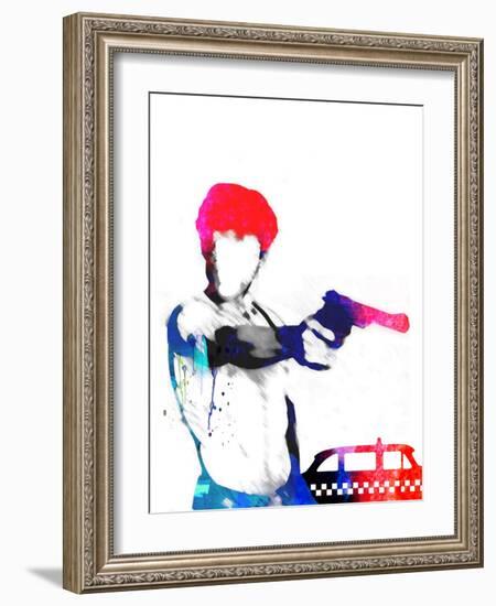 Taxi Driver Watercolor-Lora Feldman-Framed Art Print