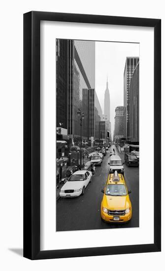 Taxi in Manhattan, NYC-Vadim Ratsenskiy-Framed Giclee Print