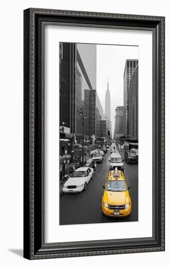 Taxi in Manhattan, NYC-Vadim Ratsenskiy-Framed Giclee Print