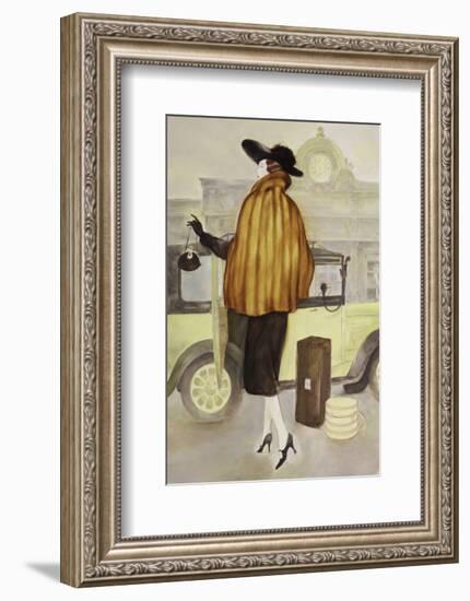 Taxi Lady-Graham Reynold-Framed Premium Giclee Print