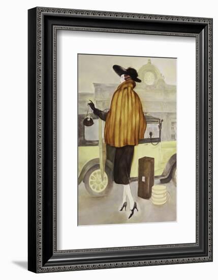 Taxi Lady-Graham Reynold-Framed Premium Giclee Print