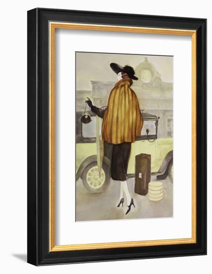 Taxi Lady-Graham Reynold-Framed Premium Giclee Print