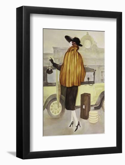 Taxi Lady-Graham Reynold-Framed Premium Giclee Print