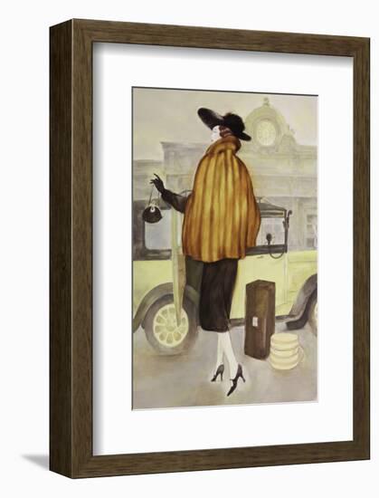 Taxi Lady-Graham Reynold-Framed Premium Giclee Print