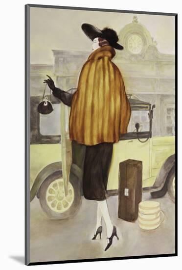 Taxi Lady-Graham Reynold-Mounted Art Print