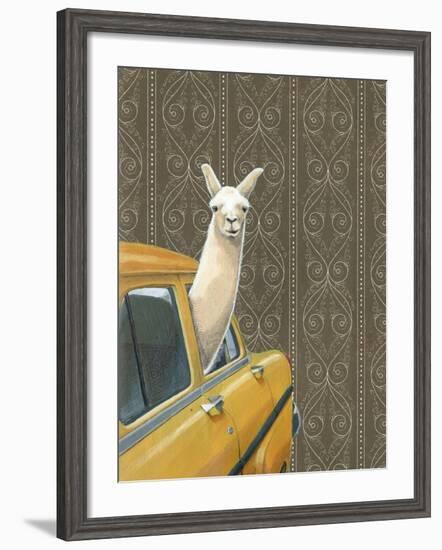 Taxi Llama-Jason Ratliff-Framed Giclee Print