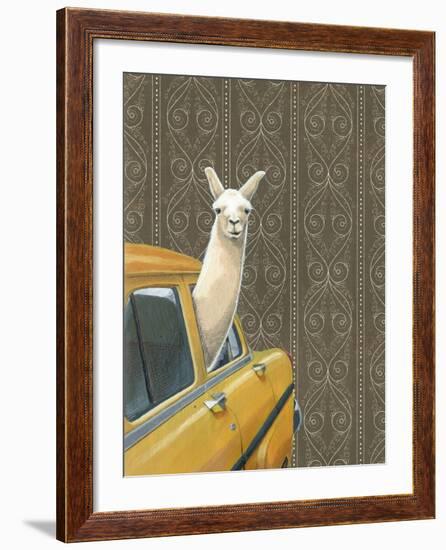Taxi Llama-Jason Ratliff-Framed Giclee Print