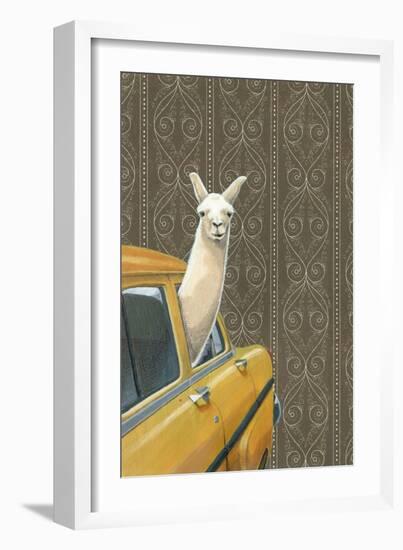 Taxi Llama-Jason Ratliff-Framed Giclee Print