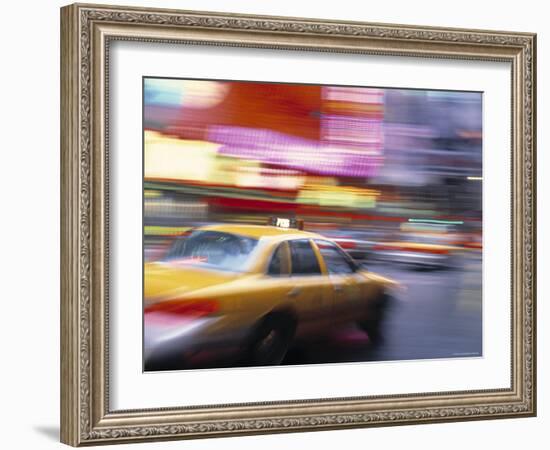 Taxi, New York City, USA-Peter Adams-Framed Photographic Print