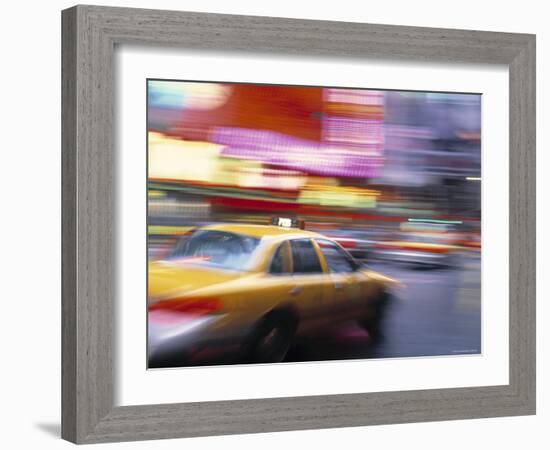 Taxi, New York City, USA-Peter Adams-Framed Photographic Print