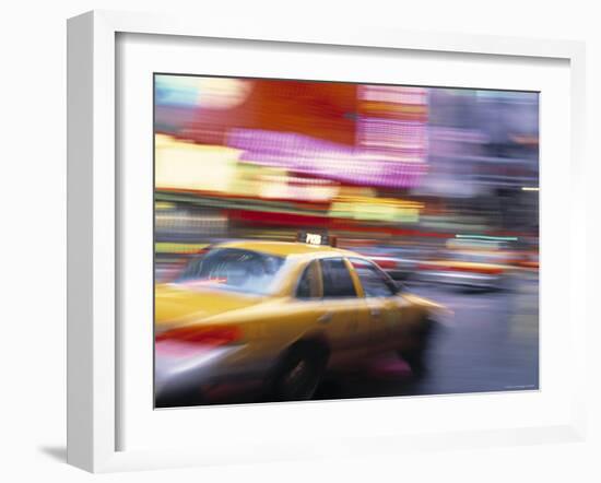 Taxi, New York City, USA-Peter Adams-Framed Photographic Print