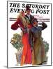 "Taxi!," Saturday Evening Post Cover, February 27, 1932-John LaGatta-Mounted Giclee Print