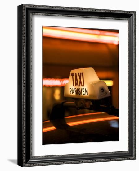 Taxi Sign, Paris, France-Neil Farrin-Framed Photographic Print