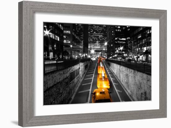 Taxi Timelapse NYC-null-Framed Photo