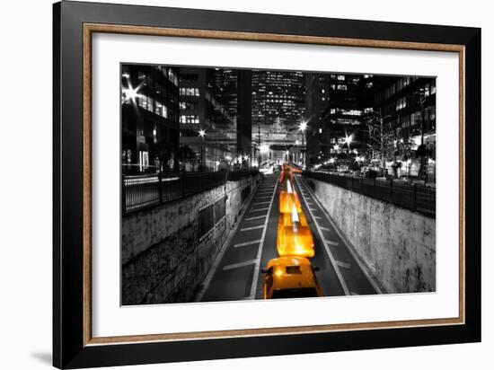 Taxi Timelapse NYC-null-Framed Photo