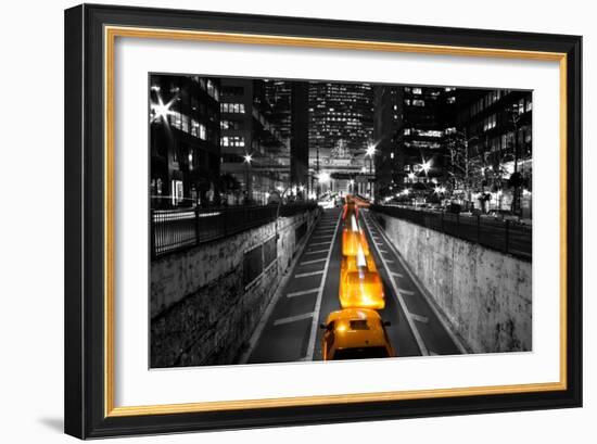 Taxi Timelapse NYC-null-Framed Photo