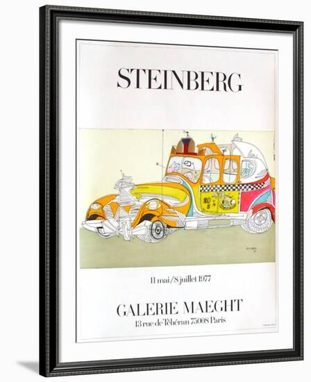 Taxi-Saul Steinberg-Framed Collectable Print