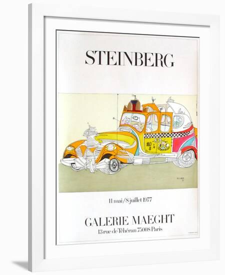 Taxi-Saul Steinberg-Framed Collectable Print