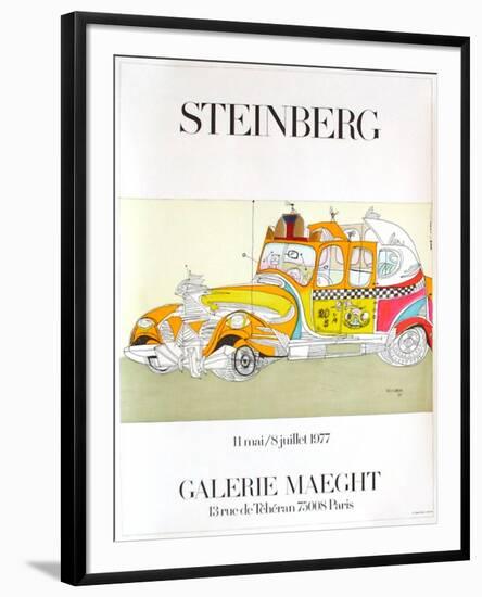 Taxi-Saul Steinberg-Framed Collectable Print