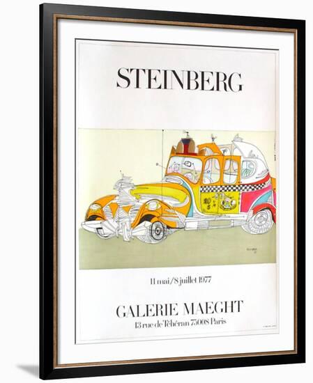 Taxi-Saul Steinberg-Framed Collectable Print