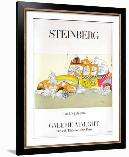 Taxi-Saul Steinberg-Framed Collectable Print