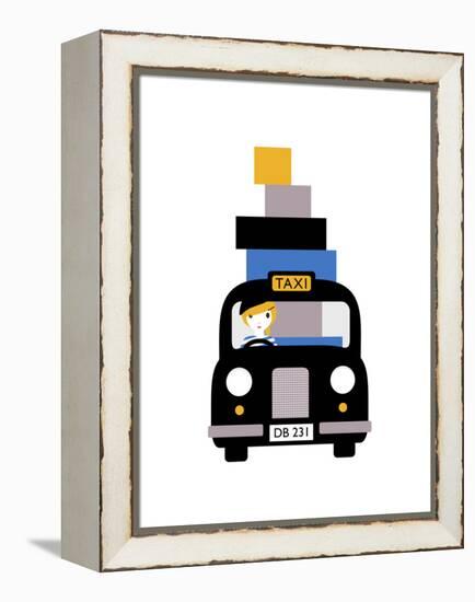 Taxi-Dicky Bird-Framed Premier Image Canvas