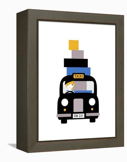 Taxi-Dicky Bird-Framed Premier Image Canvas