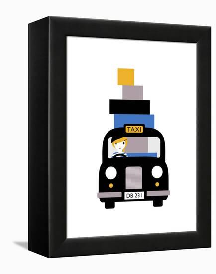 Taxi-Dicky Bird-Framed Premier Image Canvas