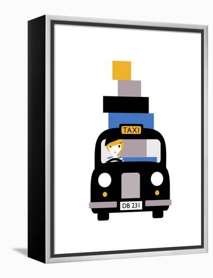 Taxi-Dicky Bird-Framed Premier Image Canvas