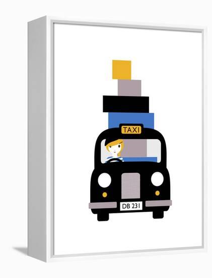 Taxi-Dicky Bird-Framed Premier Image Canvas