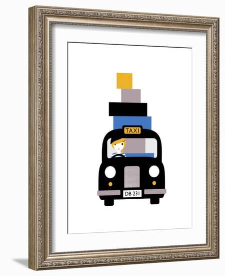 Taxi-Dicky Bird-Framed Premium Giclee Print