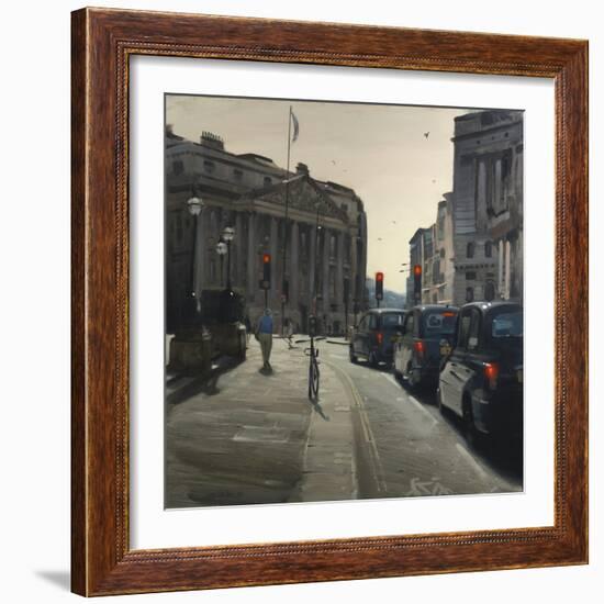 Taxis in the City, 2018-Tom Hughes-Framed Giclee Print