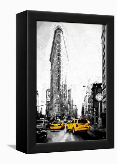 Taxis on Fifth Avenue-Philippe Hugonnard-Framed Premier Image Canvas