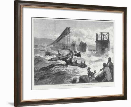 Tay Bridge Disaster, Scotland, 28 December 1879-null-Framed Giclee Print